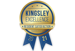 Kingsley Excellence Resident Satisfaction Award for 2021